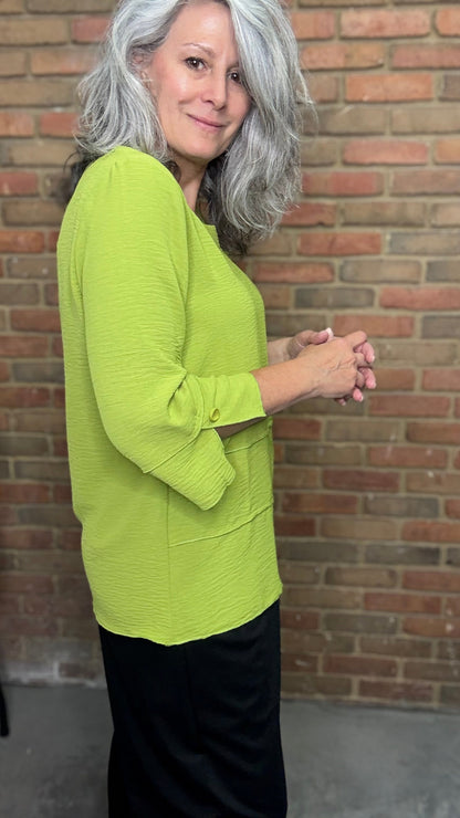 Lime Air Flow Tunic