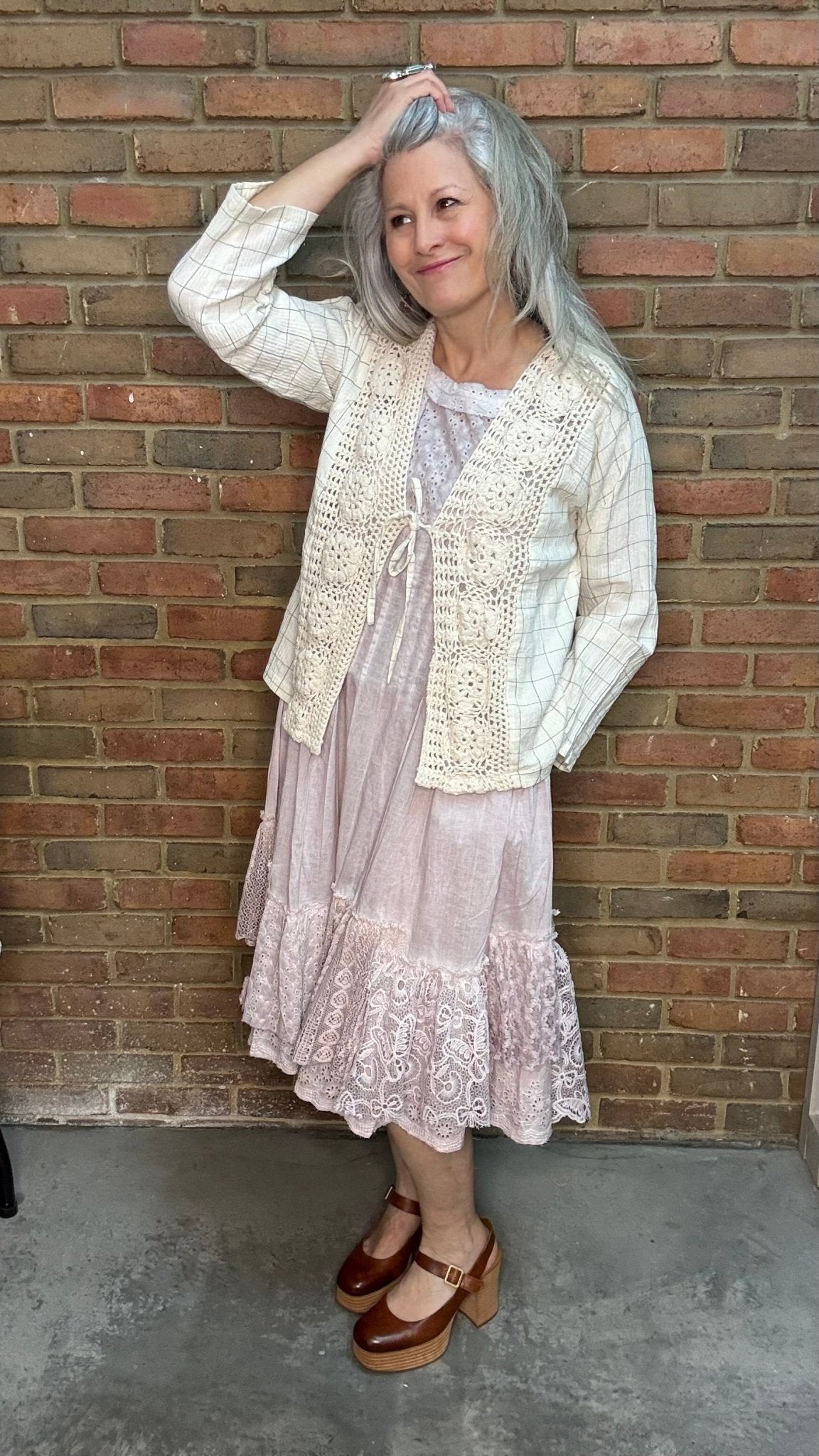 CHANTAL - CHECK JACKET - Vintage Vault Boutique