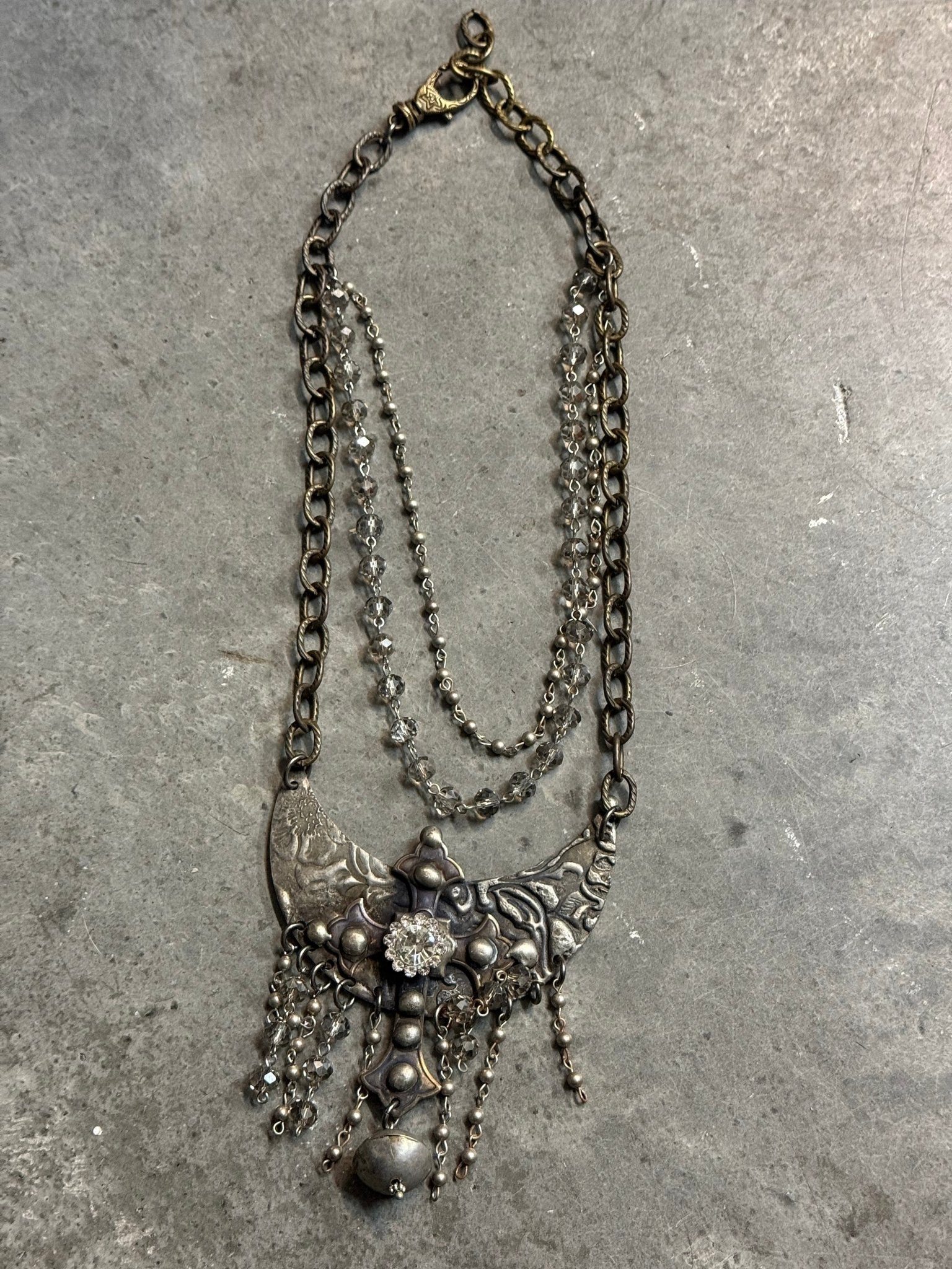 Half Moon Rising Necklace - Vintage Vault Boutique