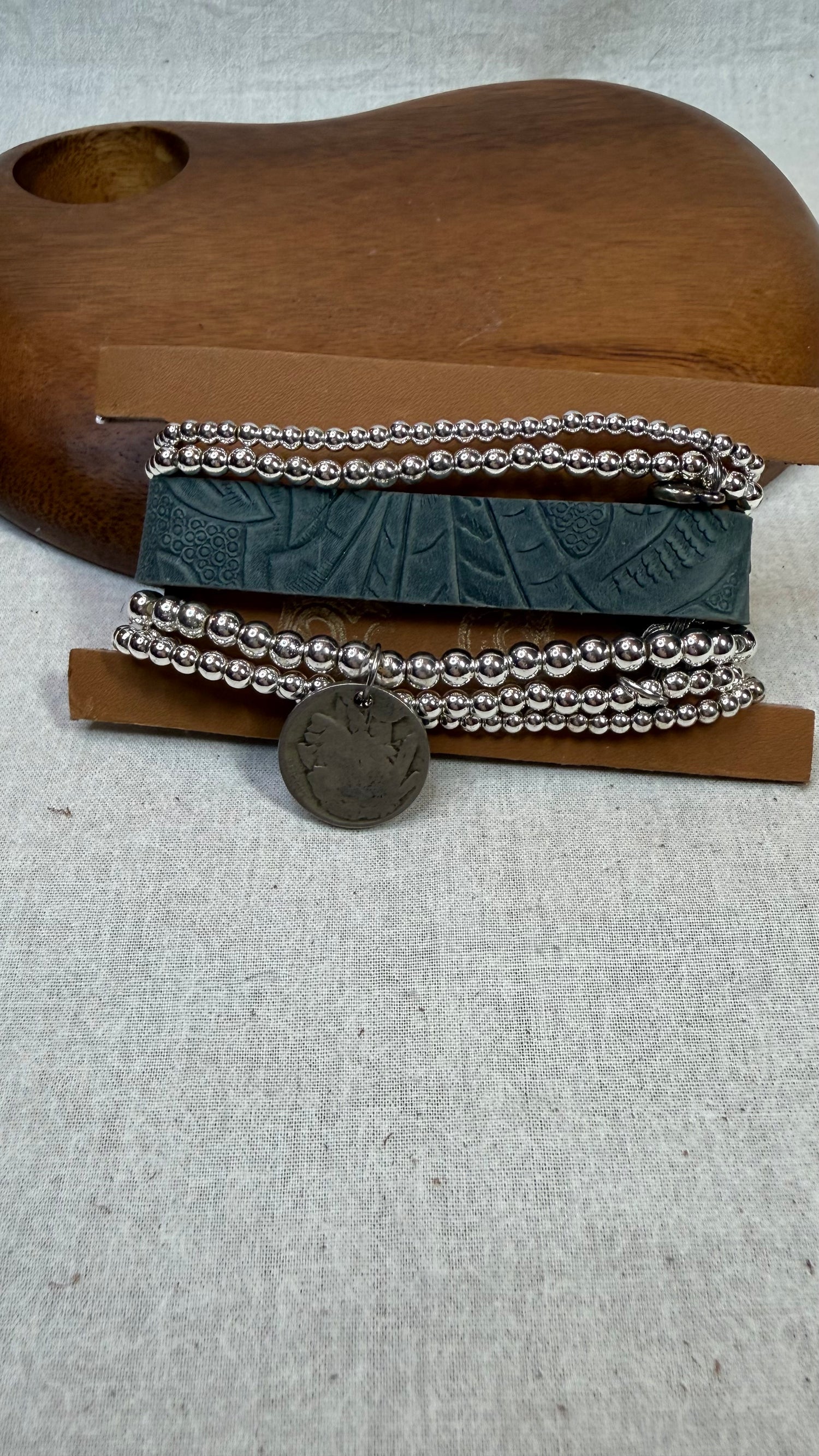 Hide and Silver Stretch Stack