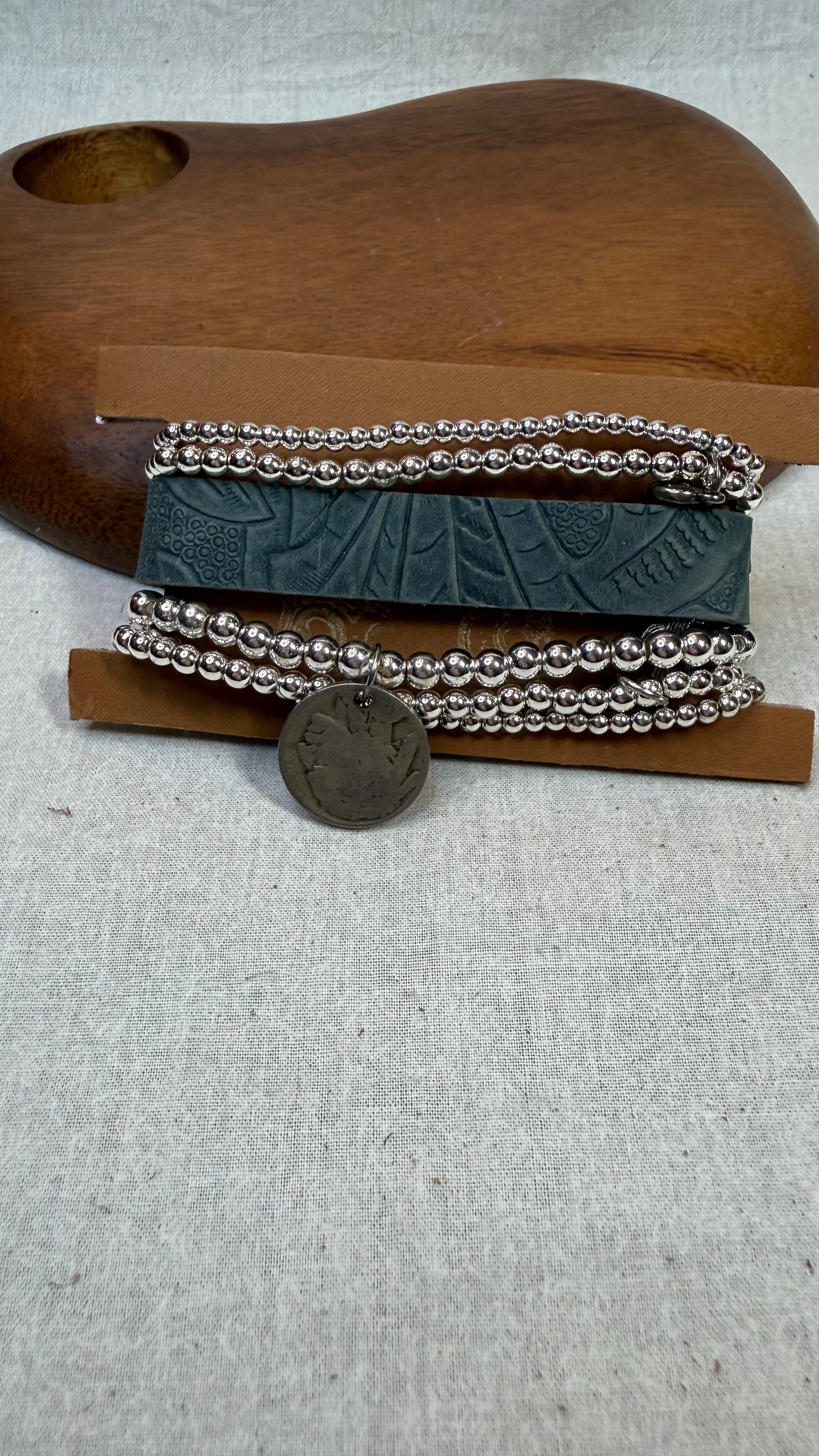 Hide and Silver Stretch Stack
