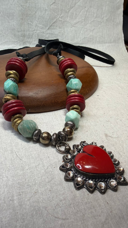 Red Heart Necklace