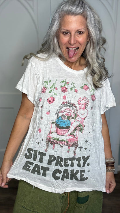 Eat Cake - Worn and Weathered Tee