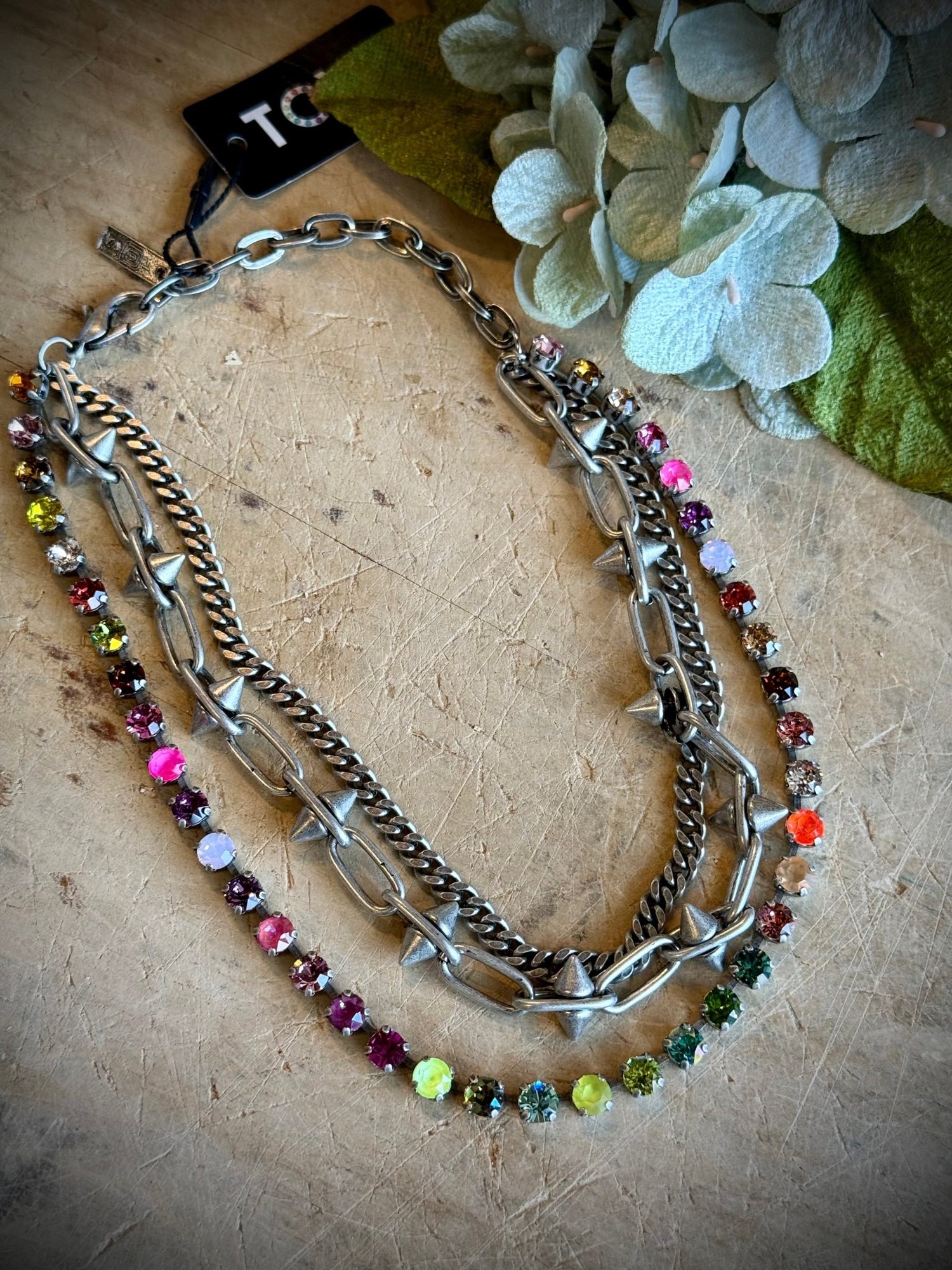 Ender Necklace - Watermelon Ombre - Vintage Vault Boutique