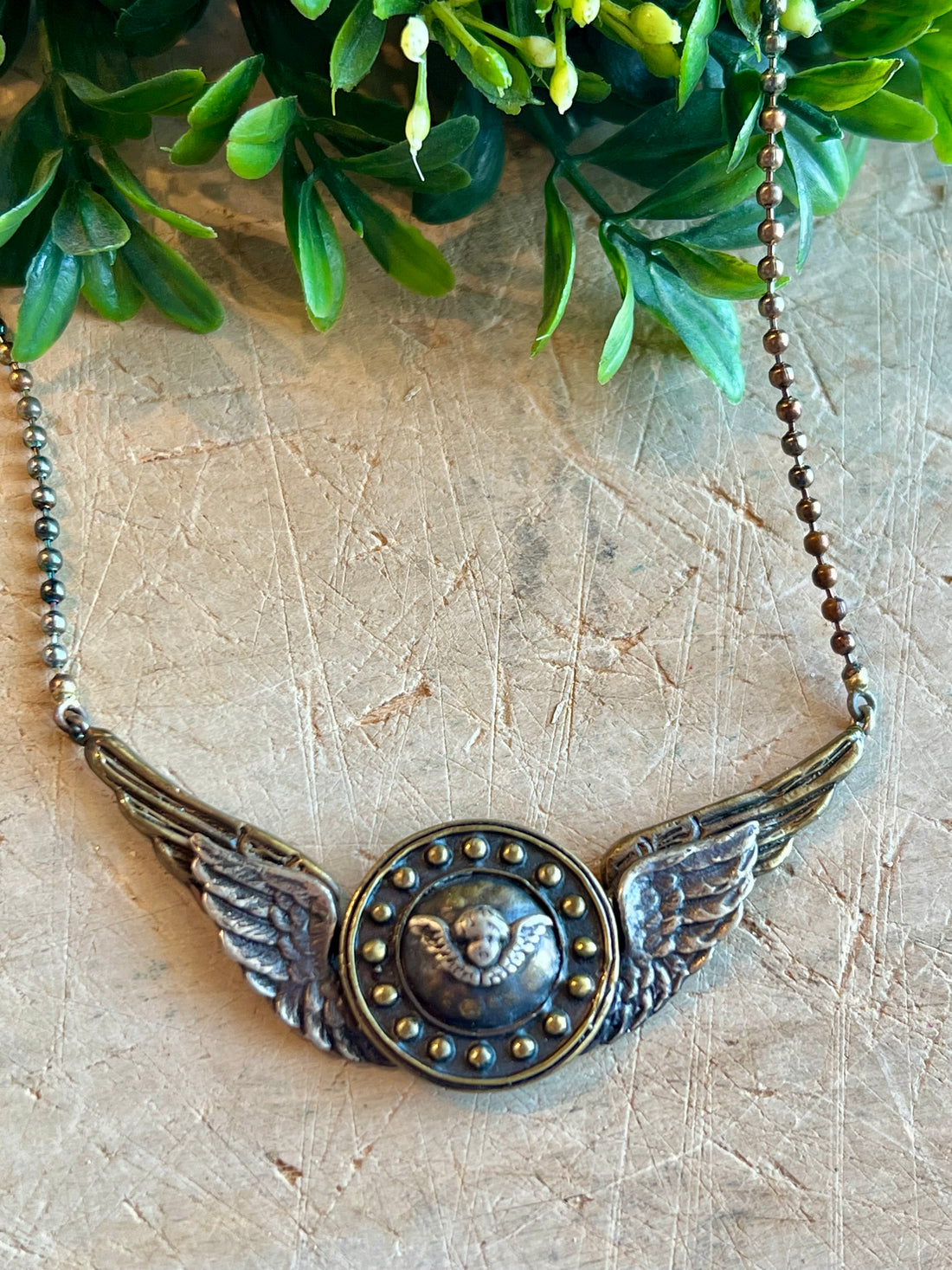 Winged Cherub Necklace