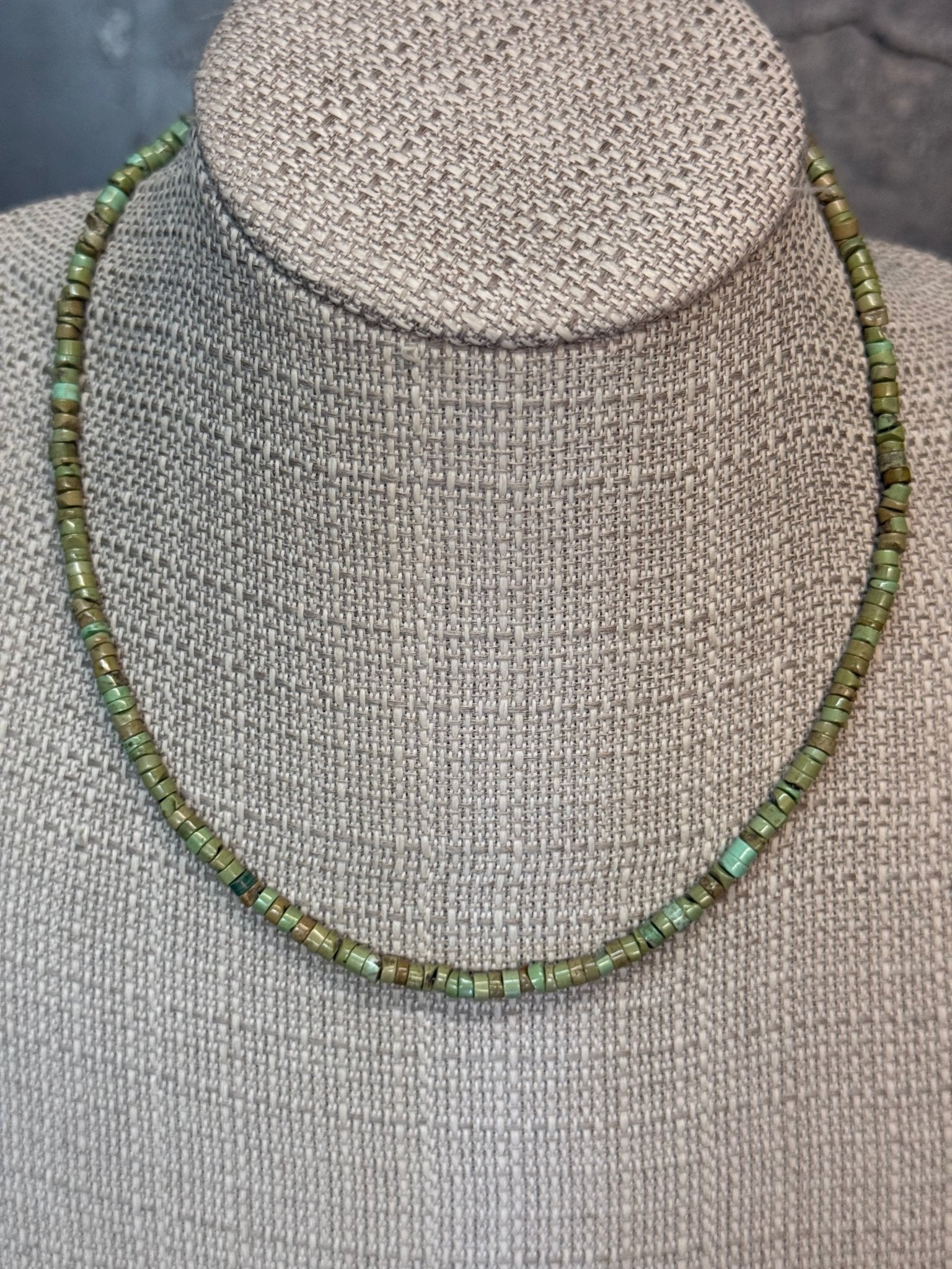 Simple African Turquoise Necklace - Vintage Vault Boutique