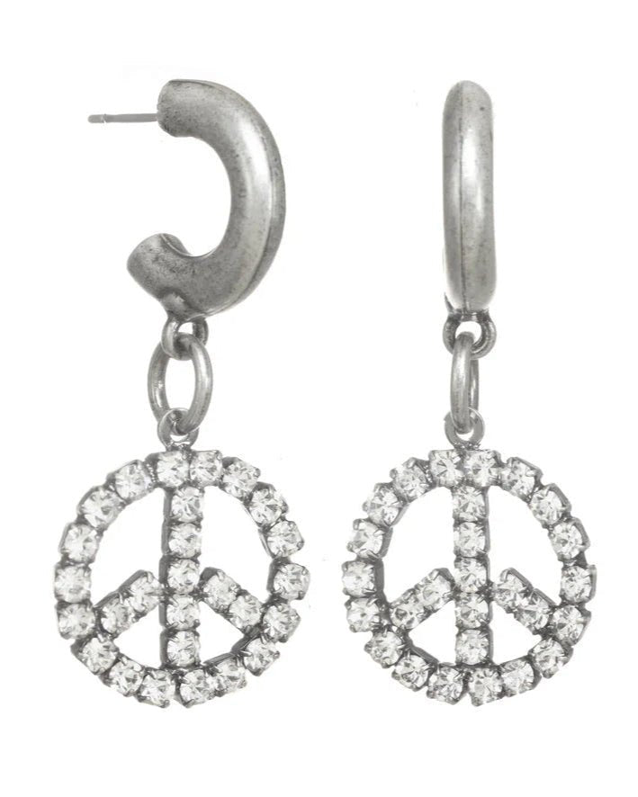 Peace Be With You Earrings - Vintage Vault Boutique