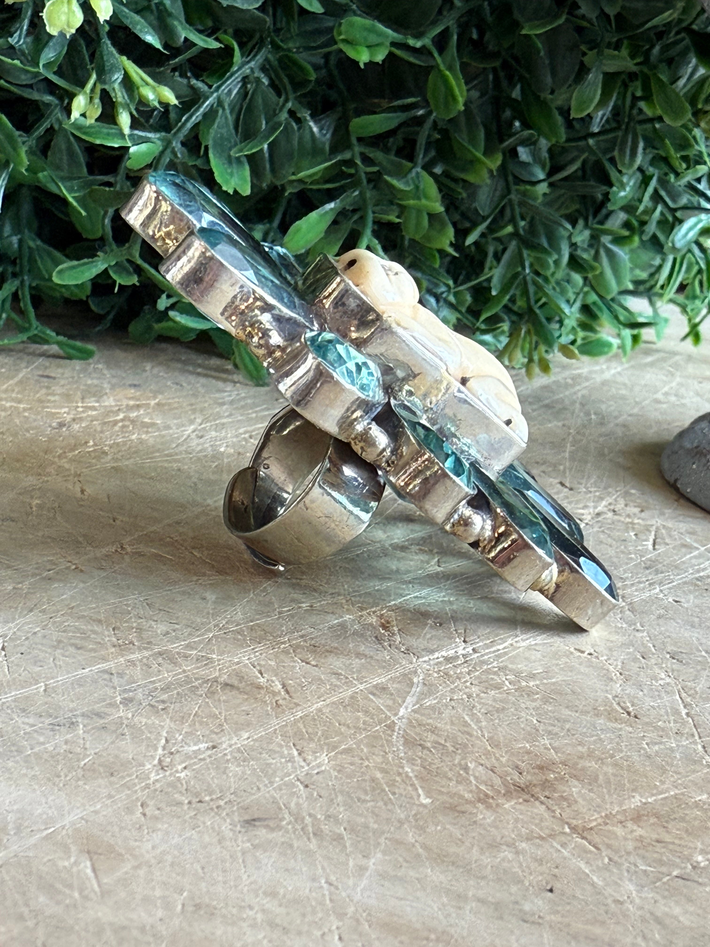 Crystal Cat Ring
