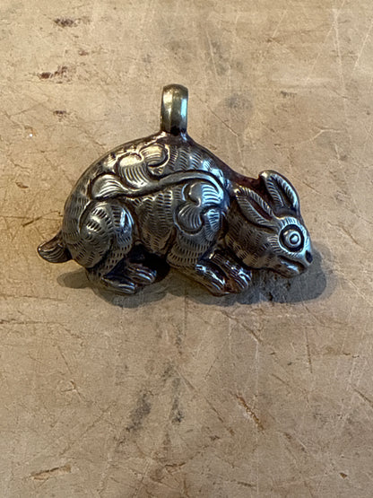 Rabbit with Stone Pendant