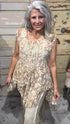 Dance Away Sleeveless Top - Vintage Vault Boutique
