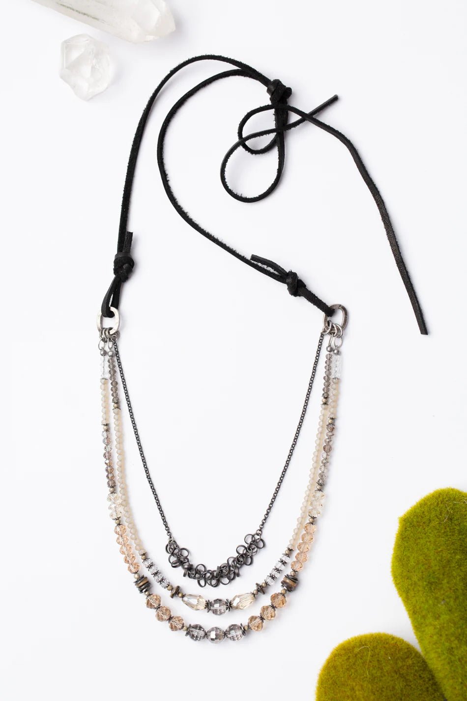 Windsor Cottage Multistrand Adjustable Necklace N004 - Vintage Vault Boutique