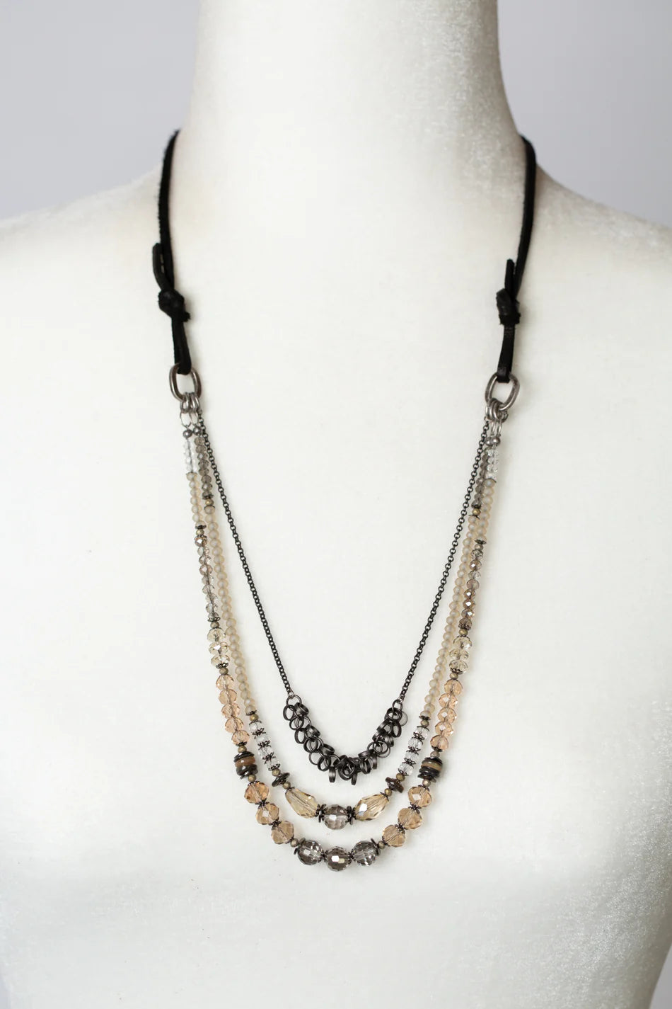 Windsor Cottage Multistrand Adjustable Necklace N004