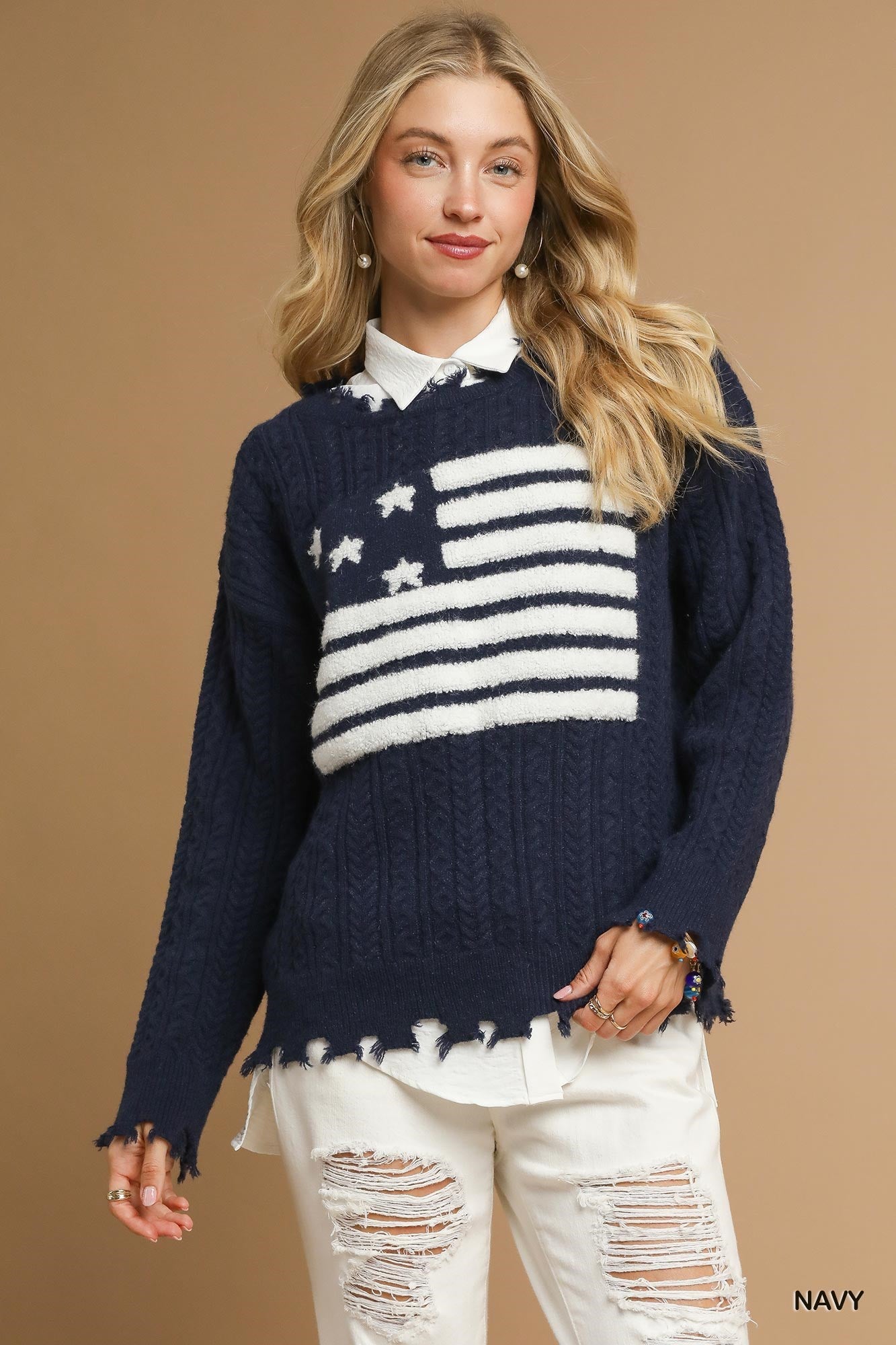 American Flag Sweater