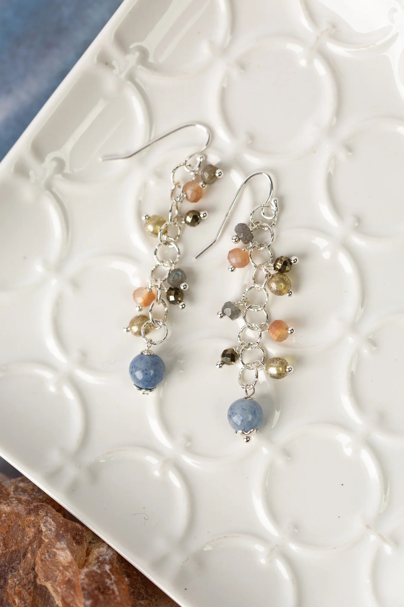 Cascades Cluster Dangle Earrings E023