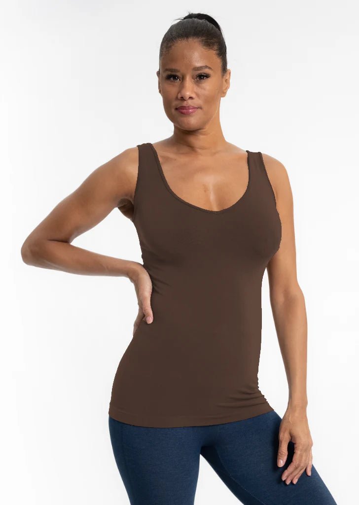Reversible Solid Tank - Vintage Vault Boutique