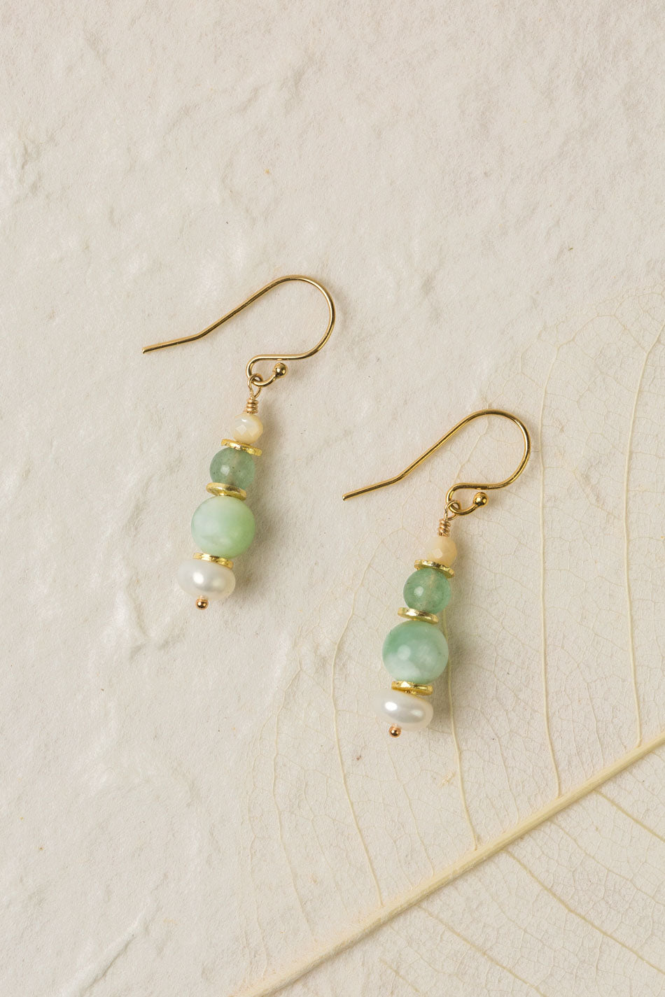 Contentment Green Aventurine Earrings E013
