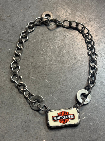Harley Davidson Domino Necklace