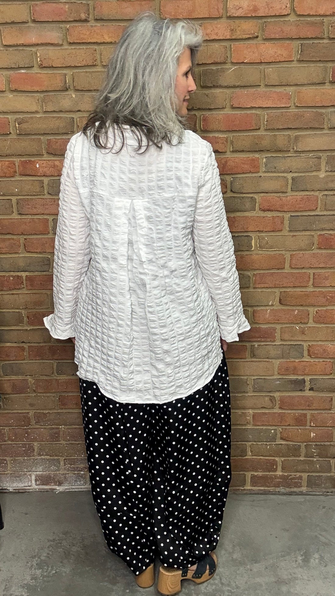 White Puffer Shirt 