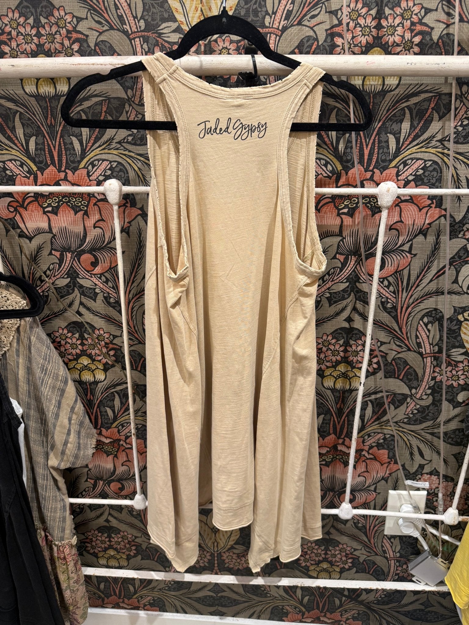 Beyond The Moon Tank - Oatmeal - Vintage Vault Boutique