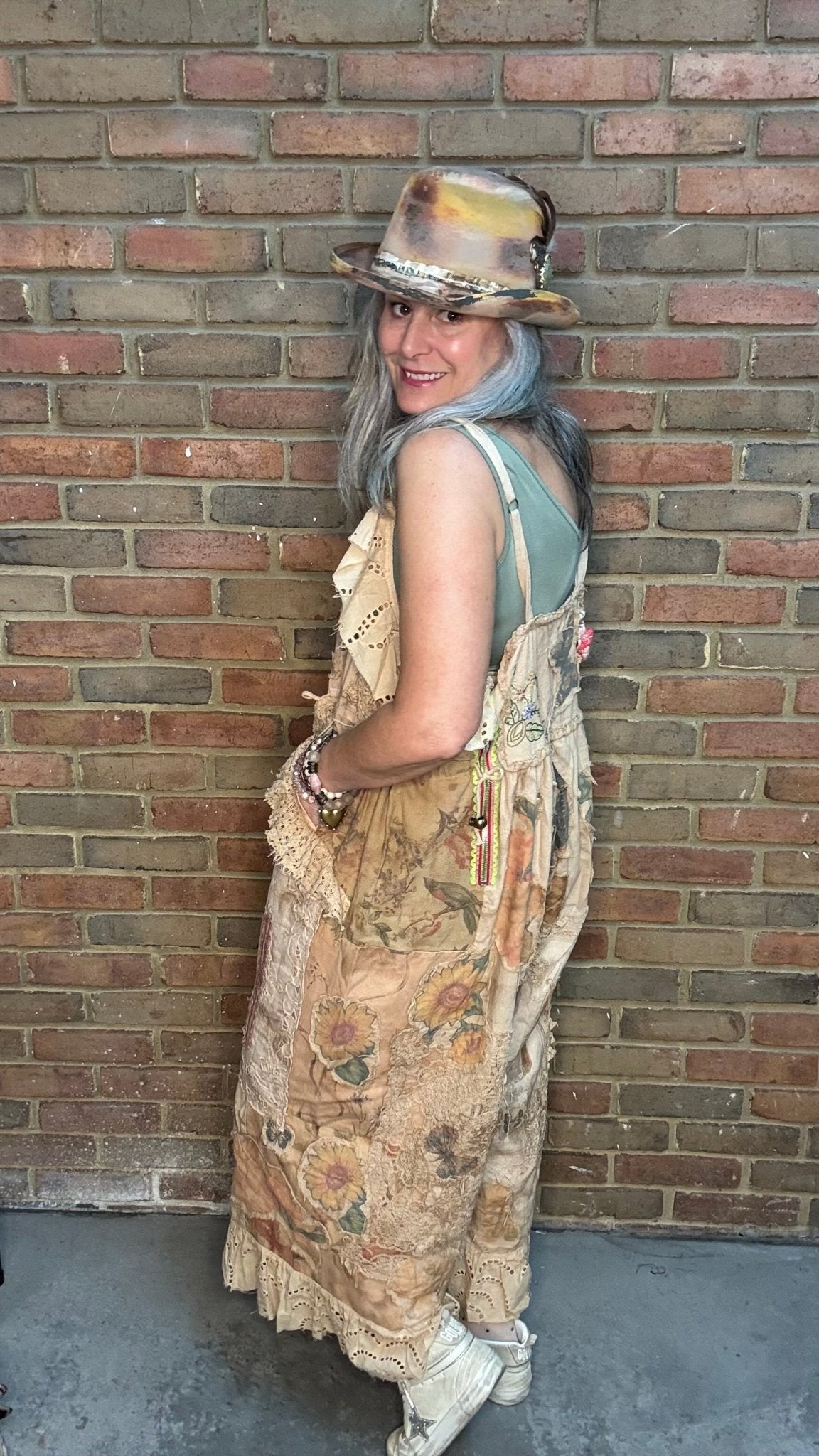 Floral Meadows Overalls - Vintage Vault Boutique