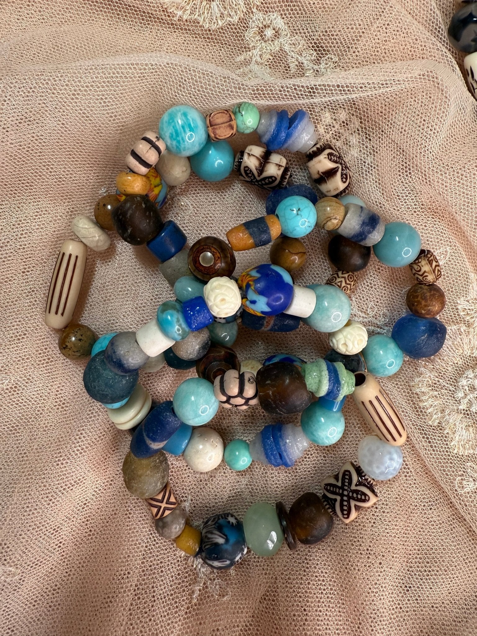 Mix Beaded Stretch Bracelets - Vintage Vault Boutique