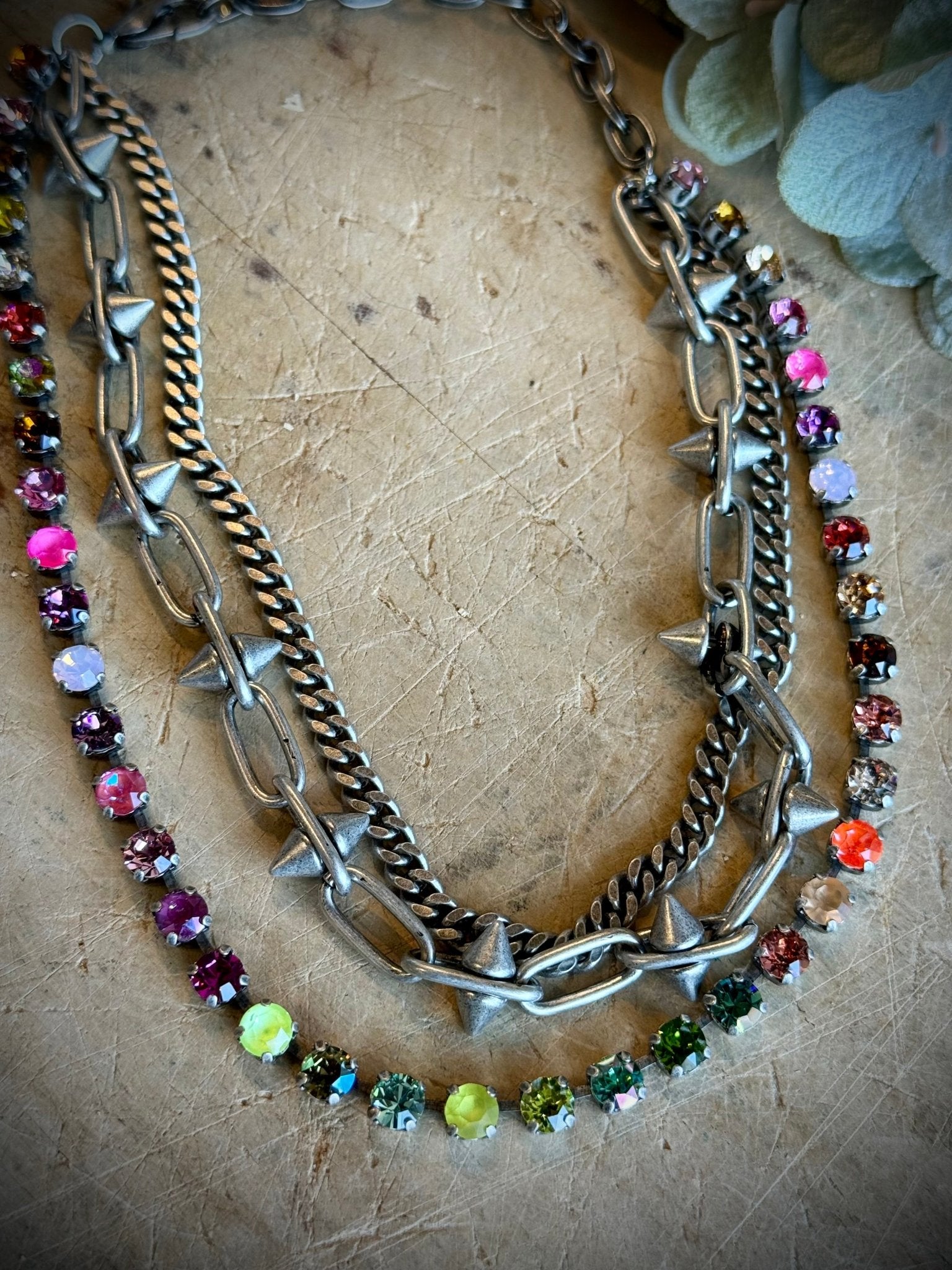 Ender Necklace - Watermelon Ombre - Vintage Vault Boutique