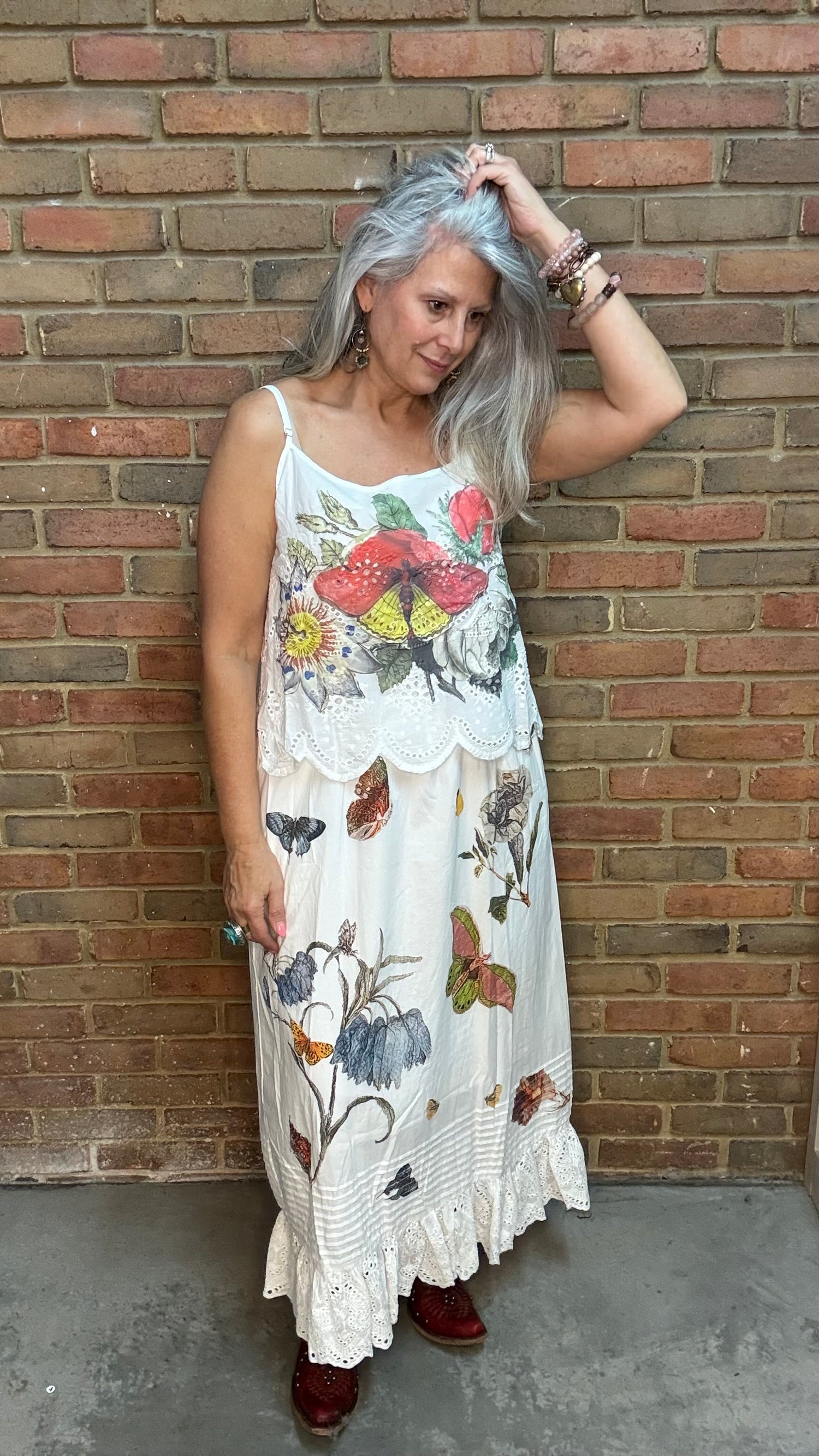 Butterfly and Flower Dress