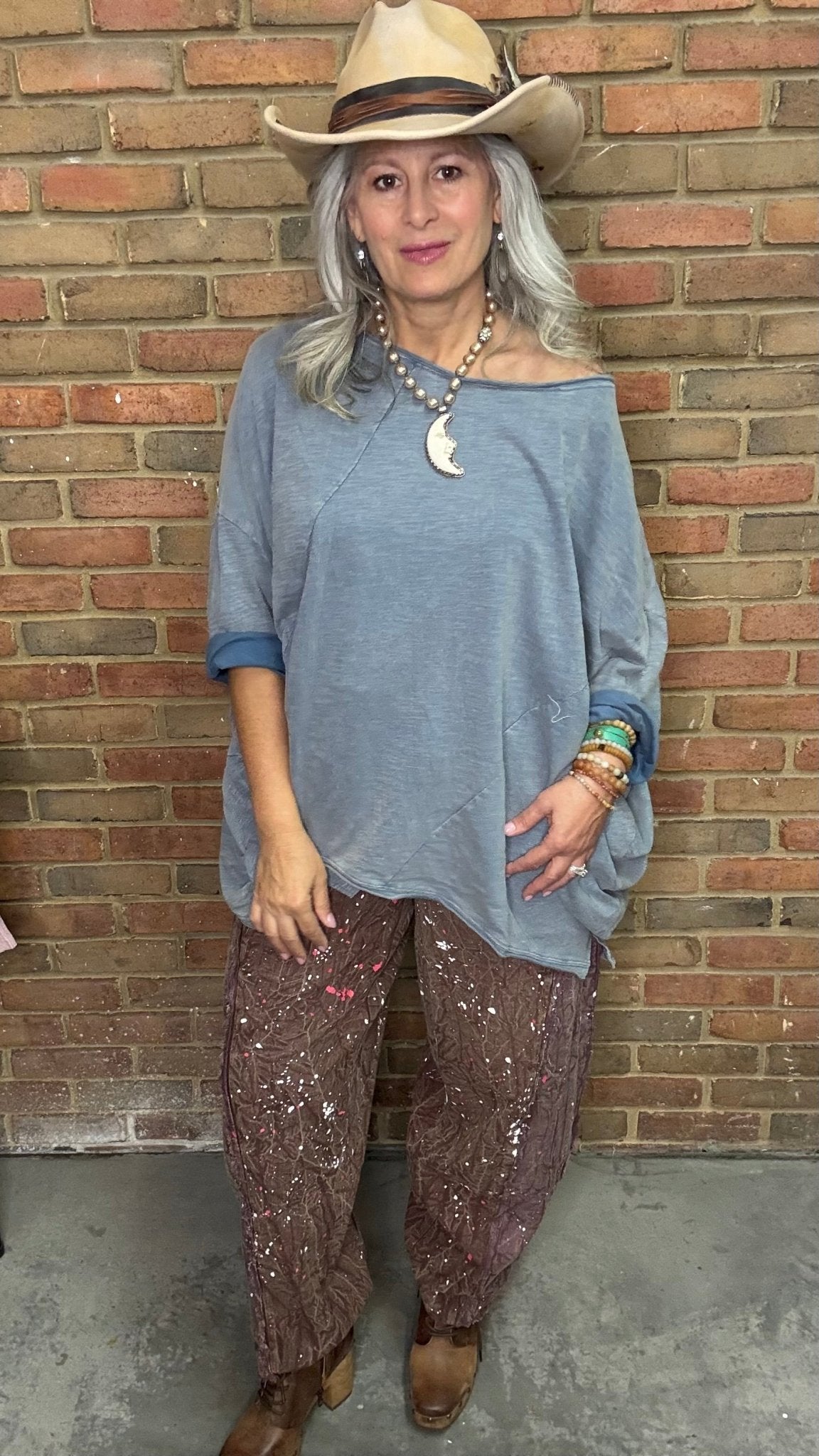 Vintage Blue Denim Be Free Top - Vintage Vault Boutique