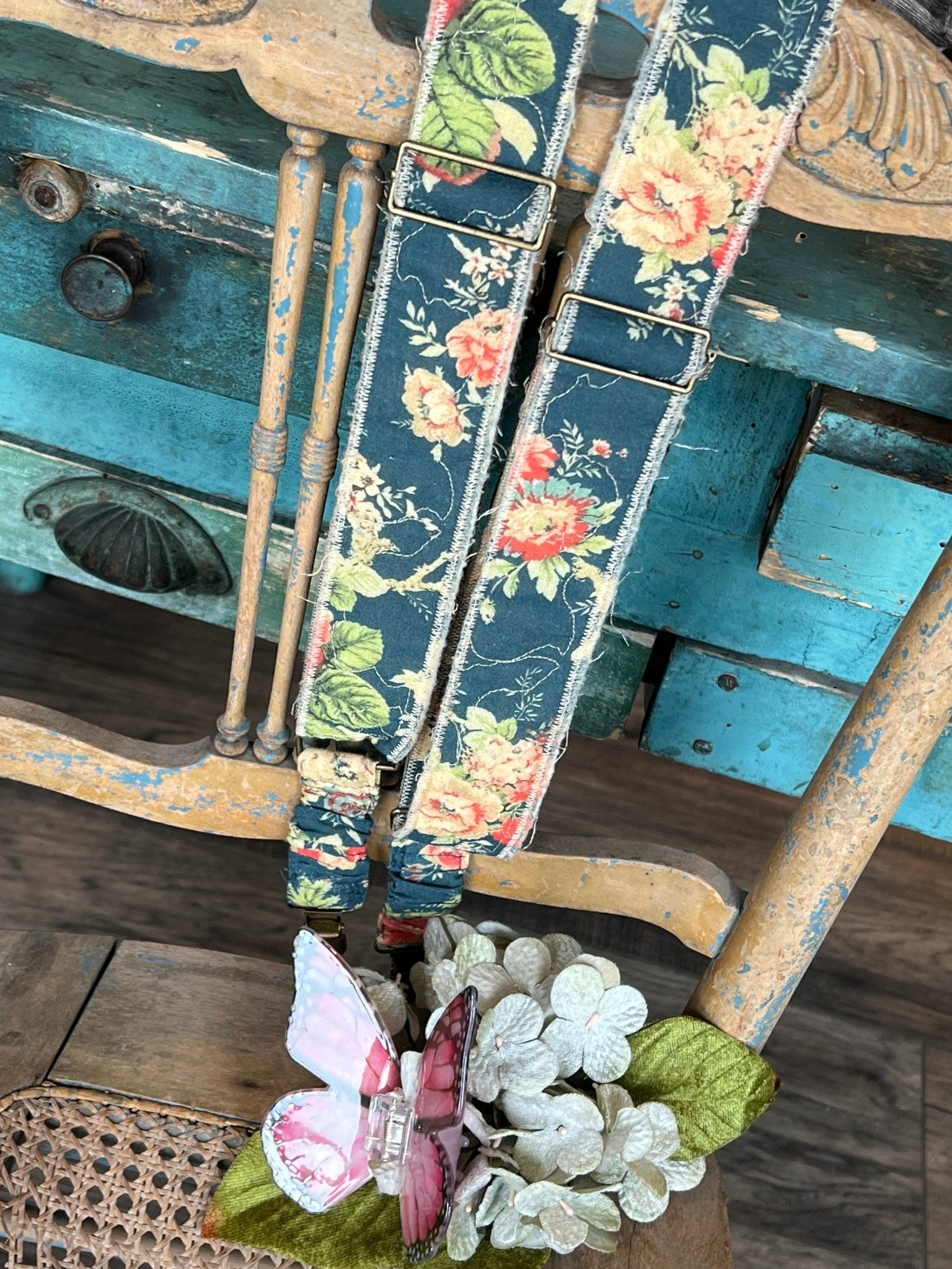 Gypsy Quilted Suspenders - Vintage Vault Boutique