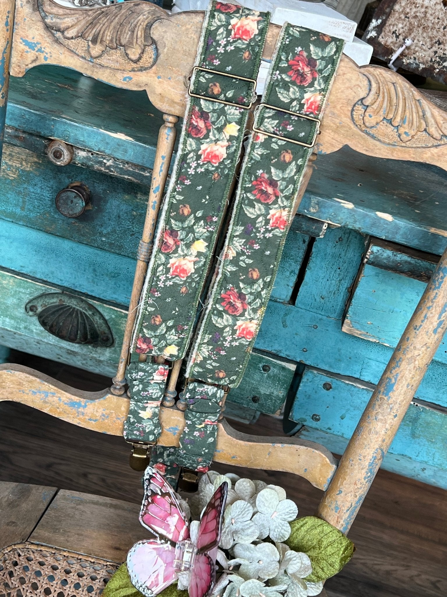 Gypsy Quilted Suspenders - Vintage Vault Boutique