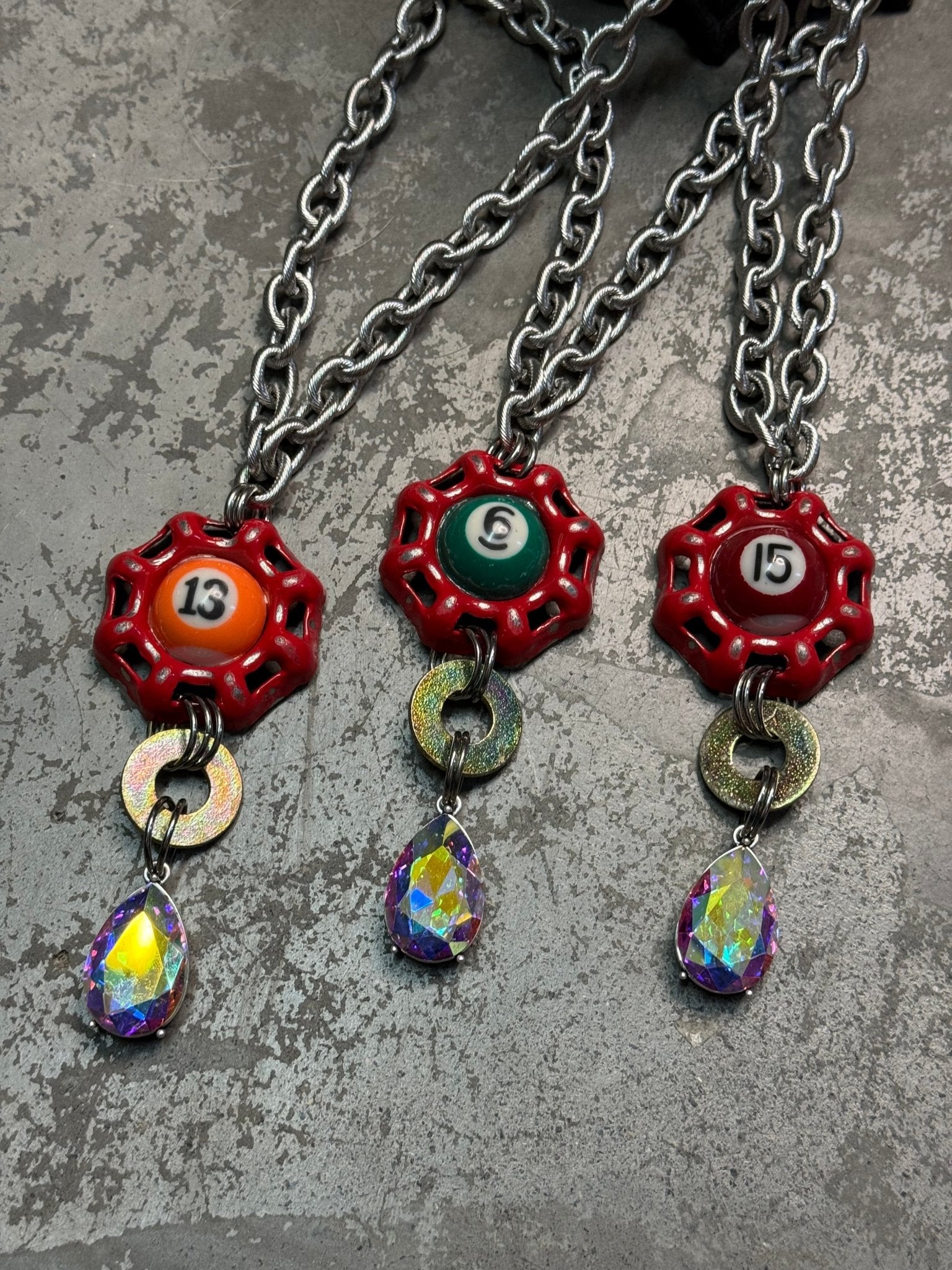 Billiard Ball Necklace - Vintage Vault Boutique