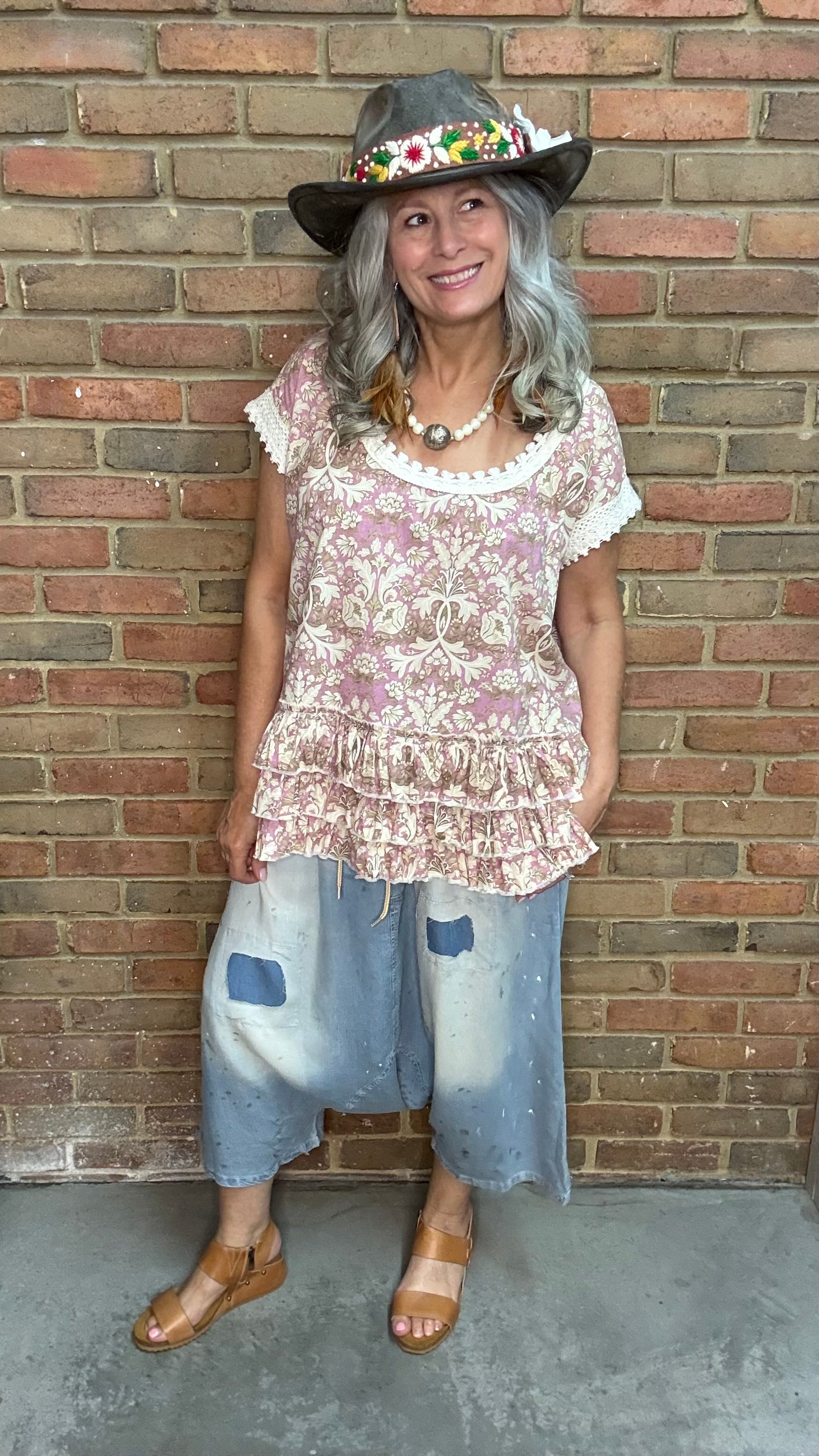 Earthsong Harem Pants - Chambray