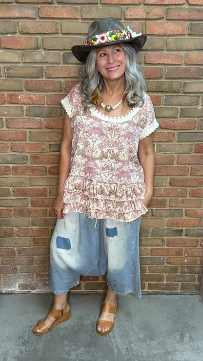 Earthsong Harem Pants - Chambray