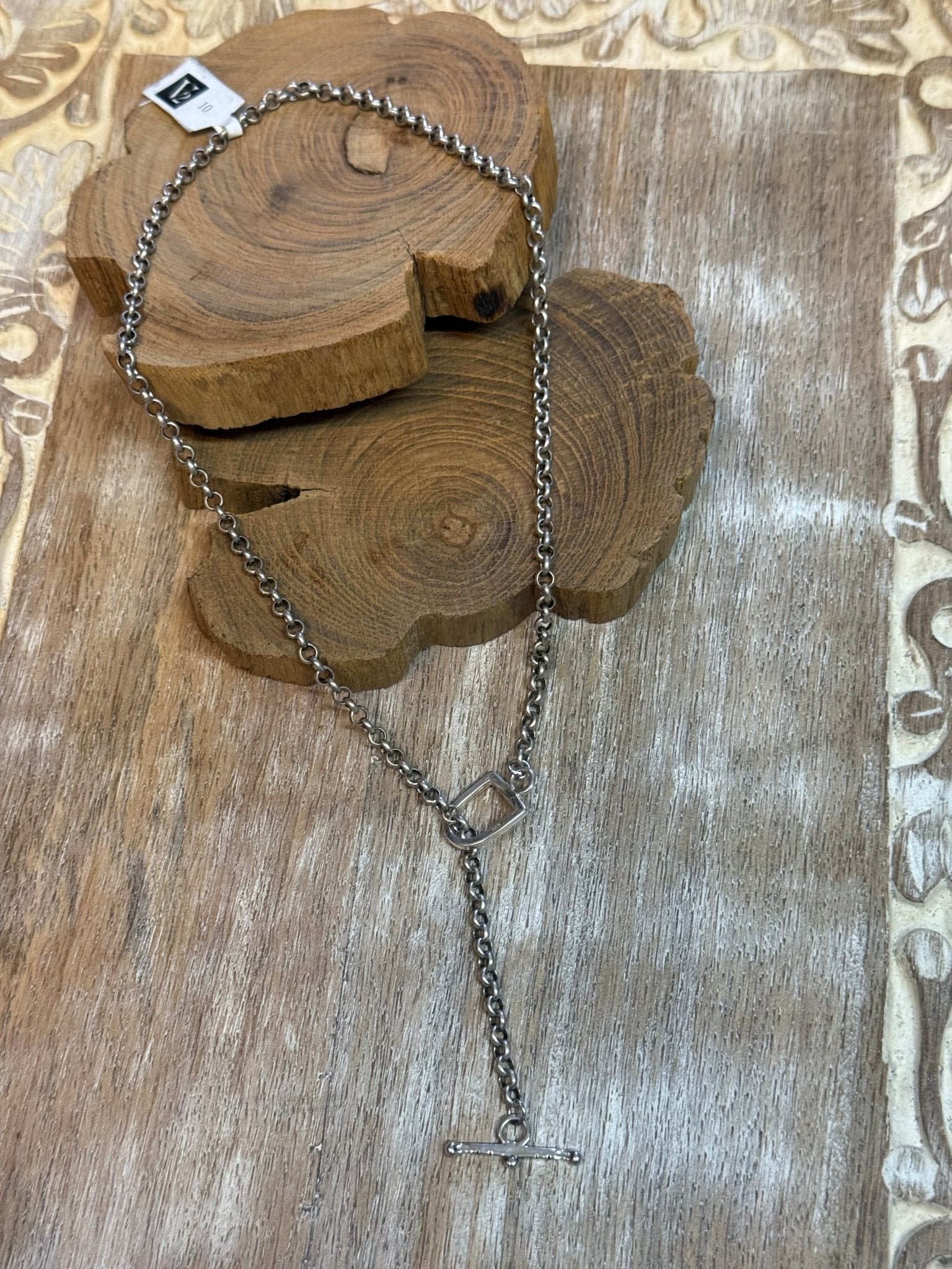 Petite Stirrup Bar Lariat Necklace - Vintage Vault Boutique