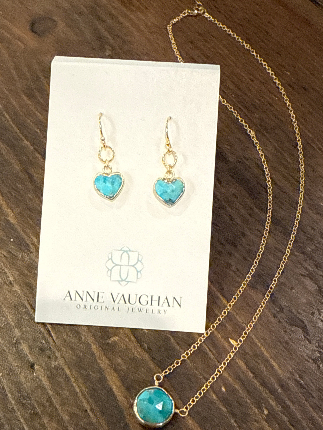 Turquoise Heart Earring E007