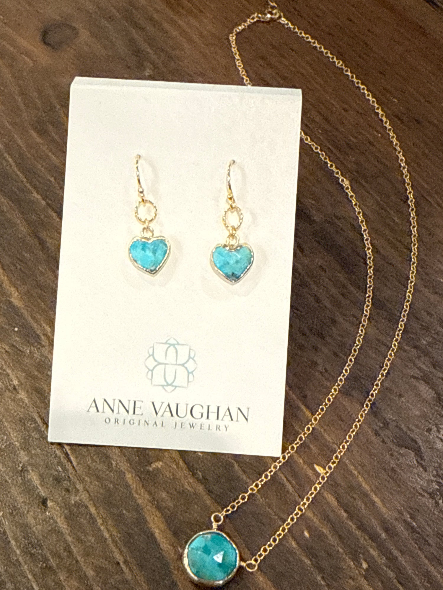 Turquoise Heart Earring E007
