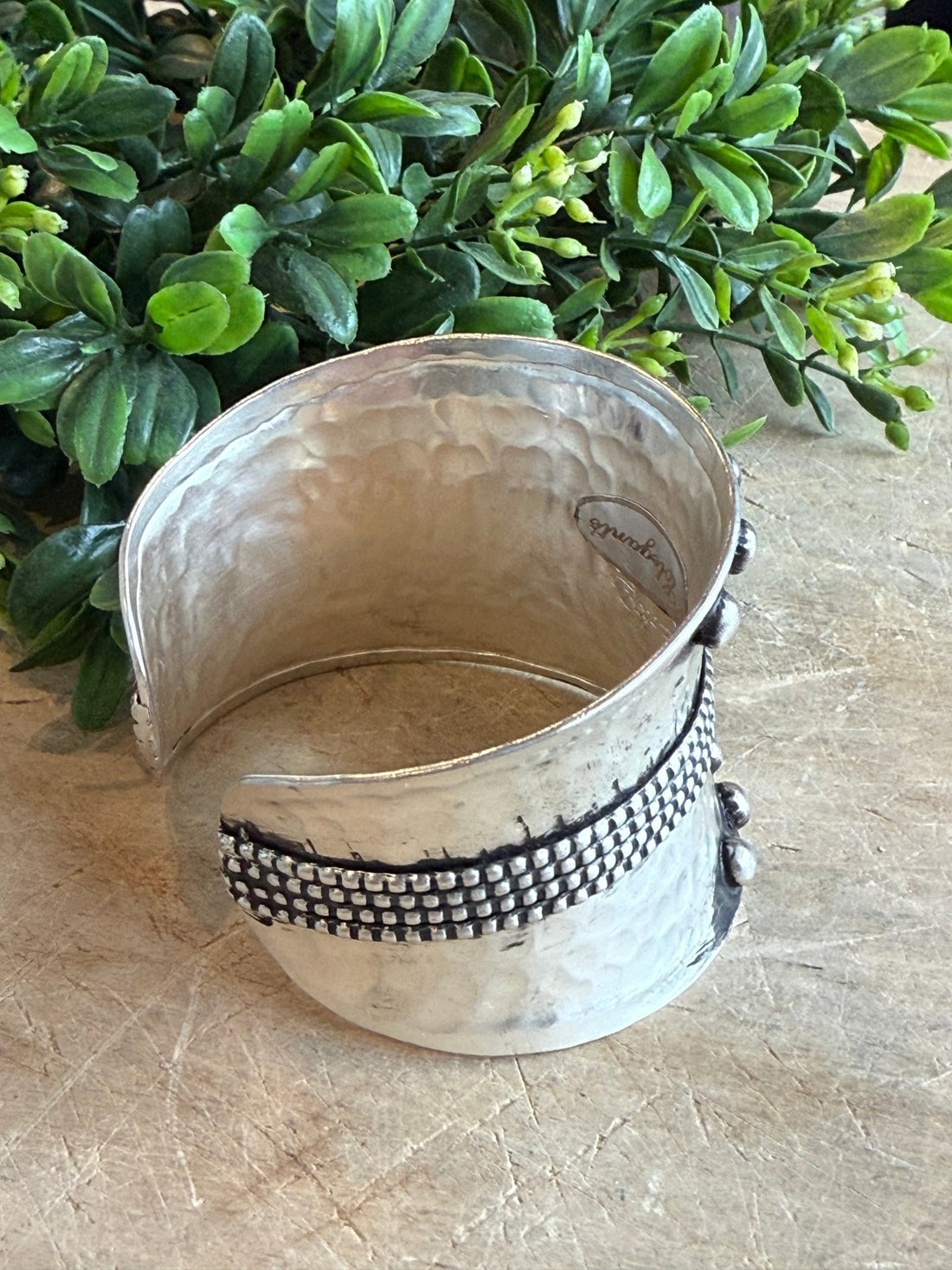 Distressed Embellished Cuff - Vintage Vault Boutique
