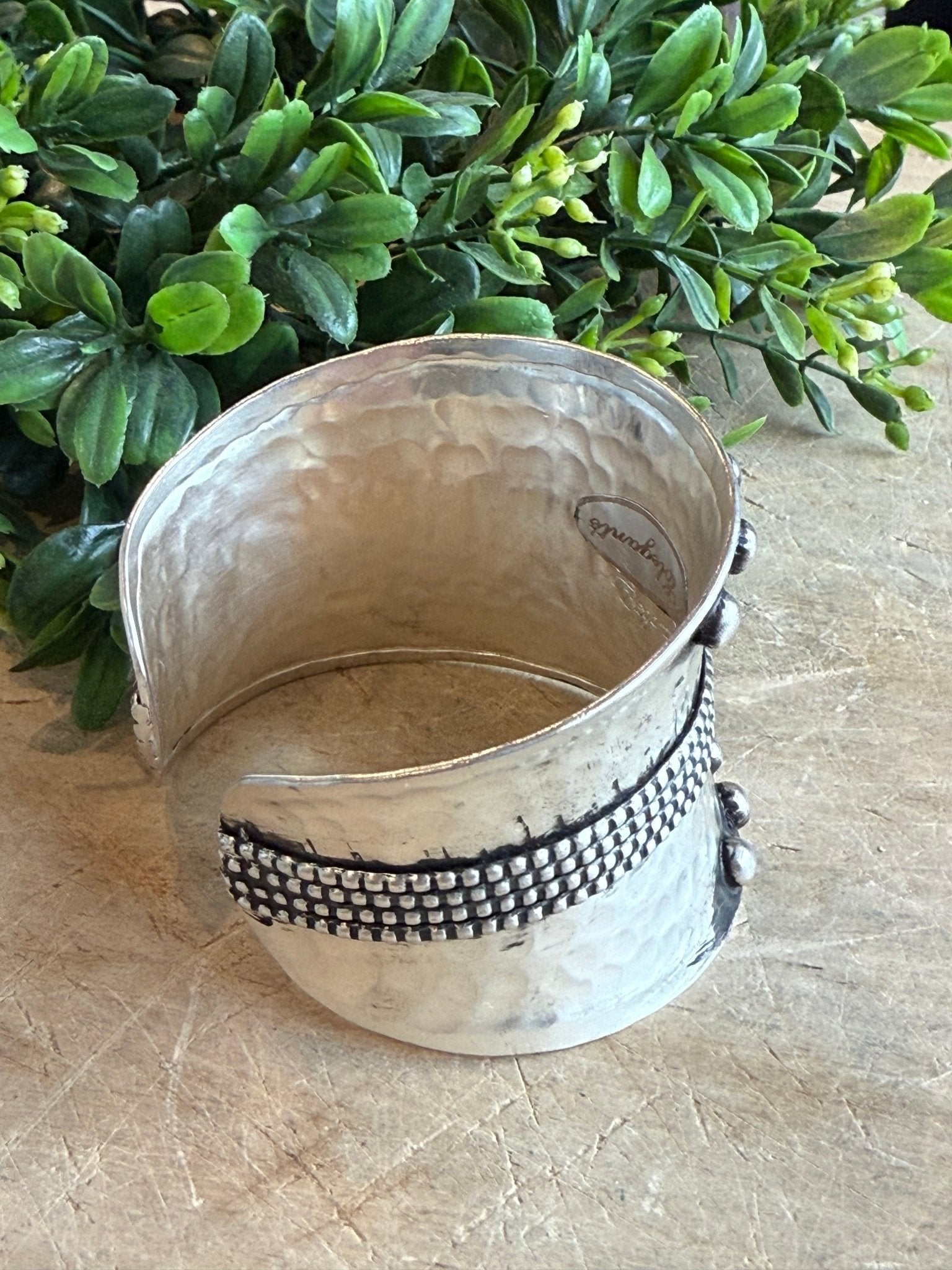 Distressed Embellished Cuff - Vintage Vault Boutique