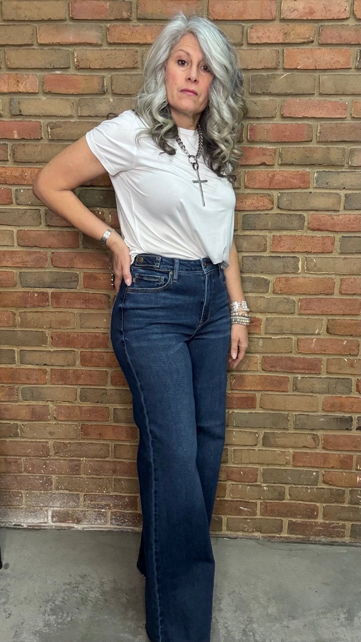 Judy Blue Retro Wide Leg - Vintage Vault Boutique