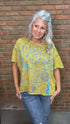 Grafitti T-Shirt in Chartreuse - Vintage Vault Boutique