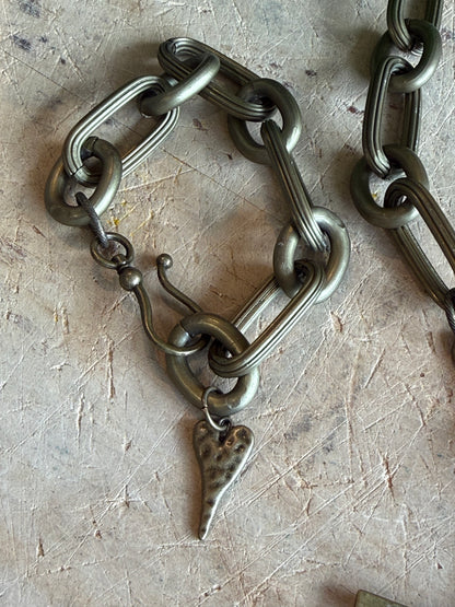 Brass Large Link Bracelet
