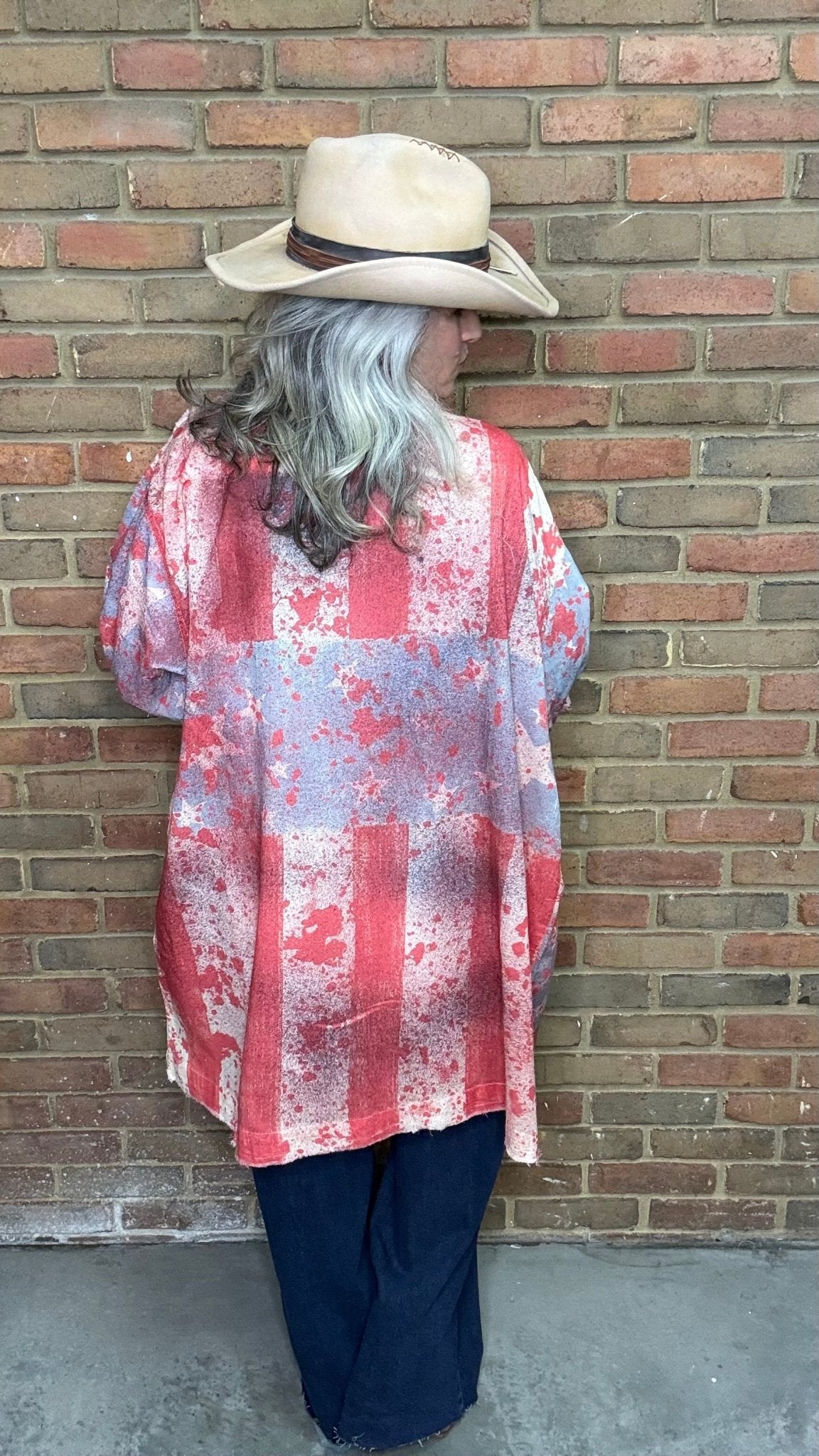 Faded Glory Button Up Top - Vintage Vault Boutique