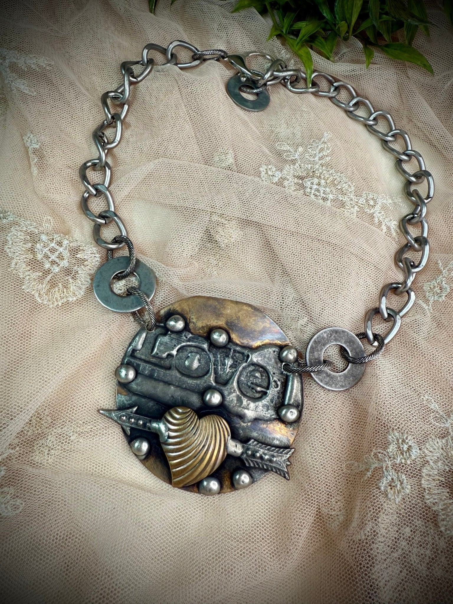 Junk LOVE Necklace - Vintage Vault Boutique