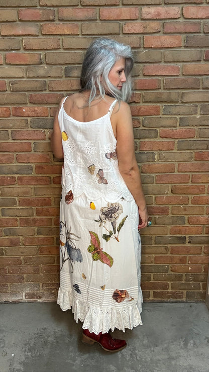 Butterfly and Flower Dress