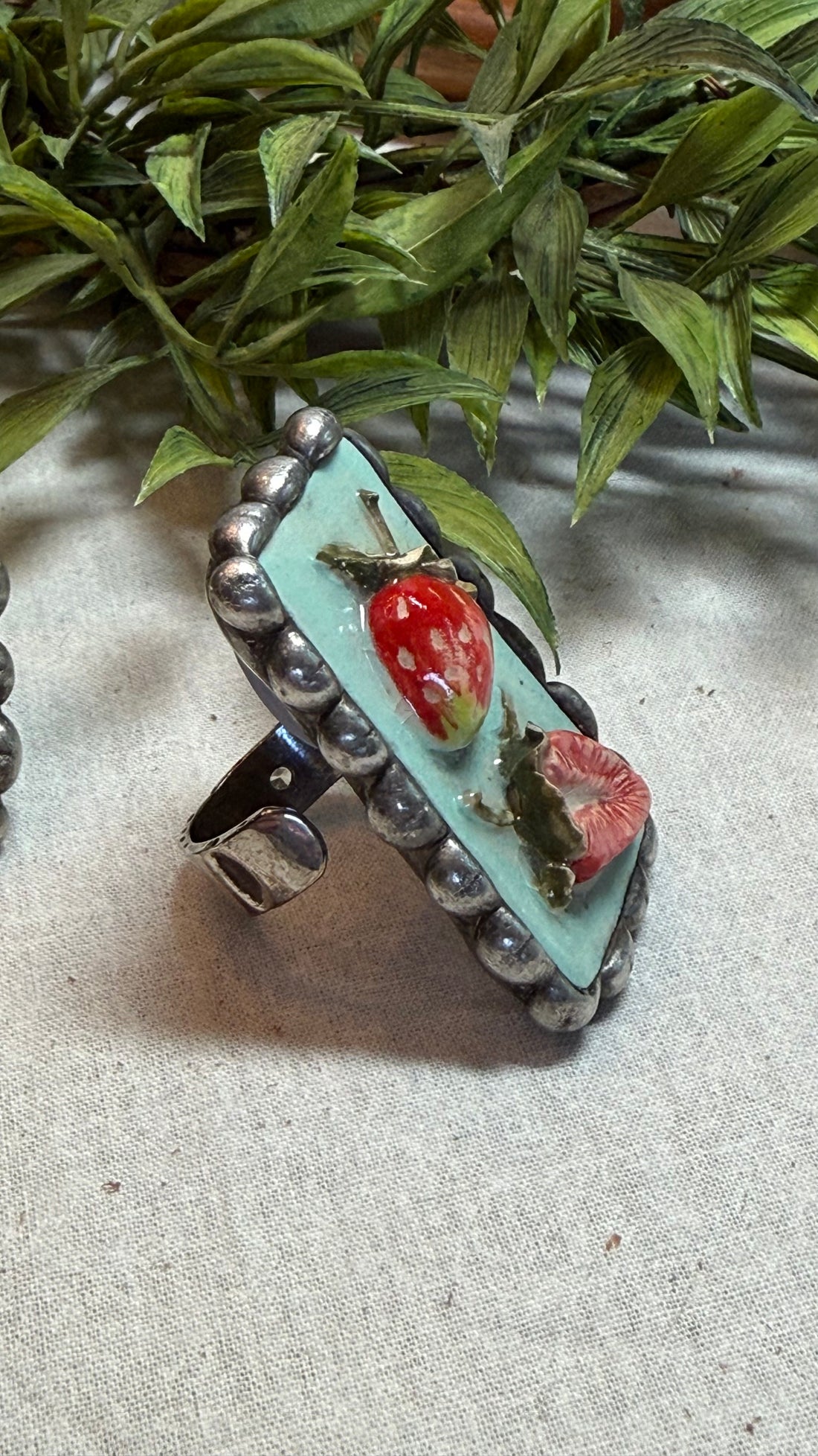 Strawberry Adjustable Ring