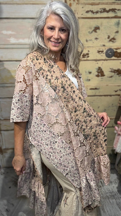 The Lace Love Letter Duster - Vintage Vault Boutique