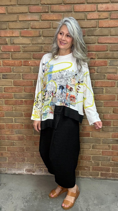 Loose Wide Waffle Pant - Vintage Vault Boutique