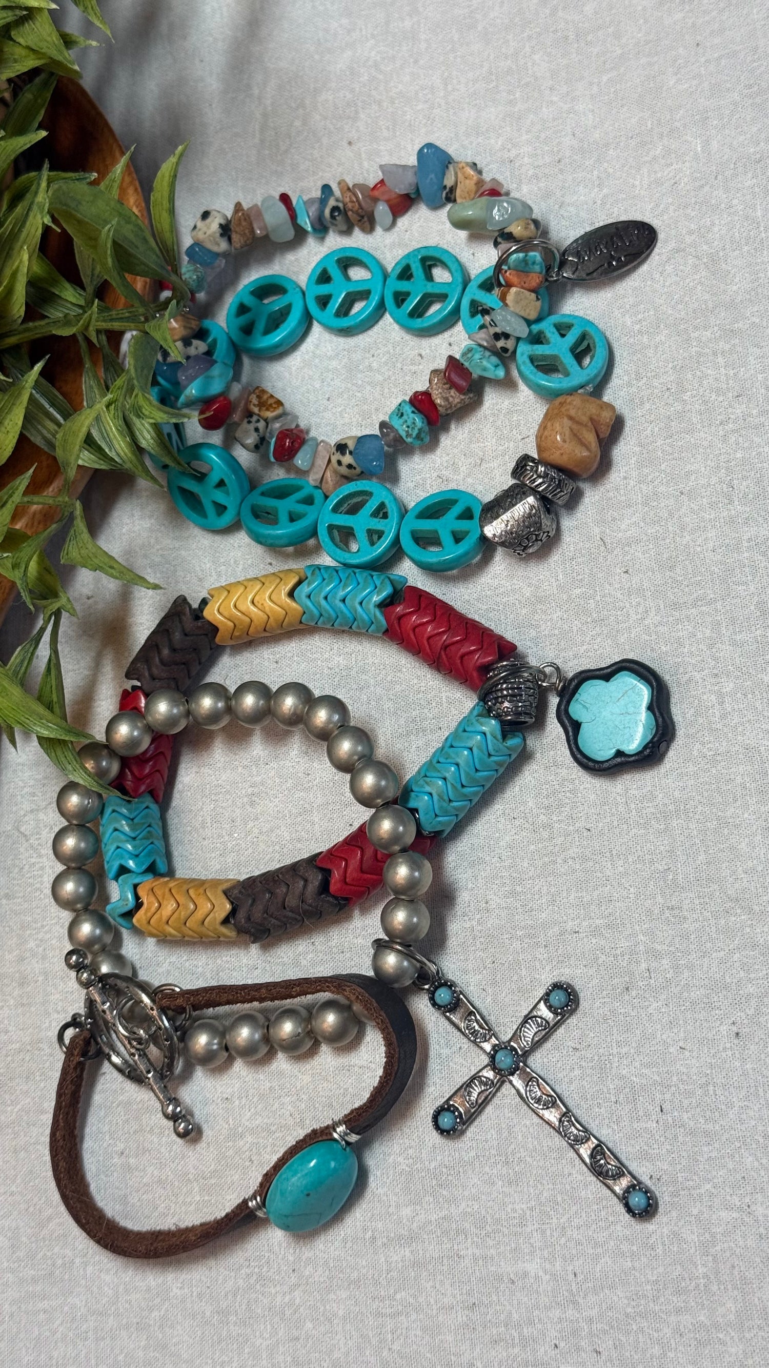 Peace, Love and Boho Bracelet