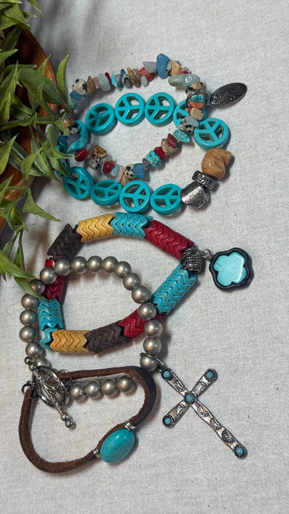 Peace, Love and Boho Bracelet