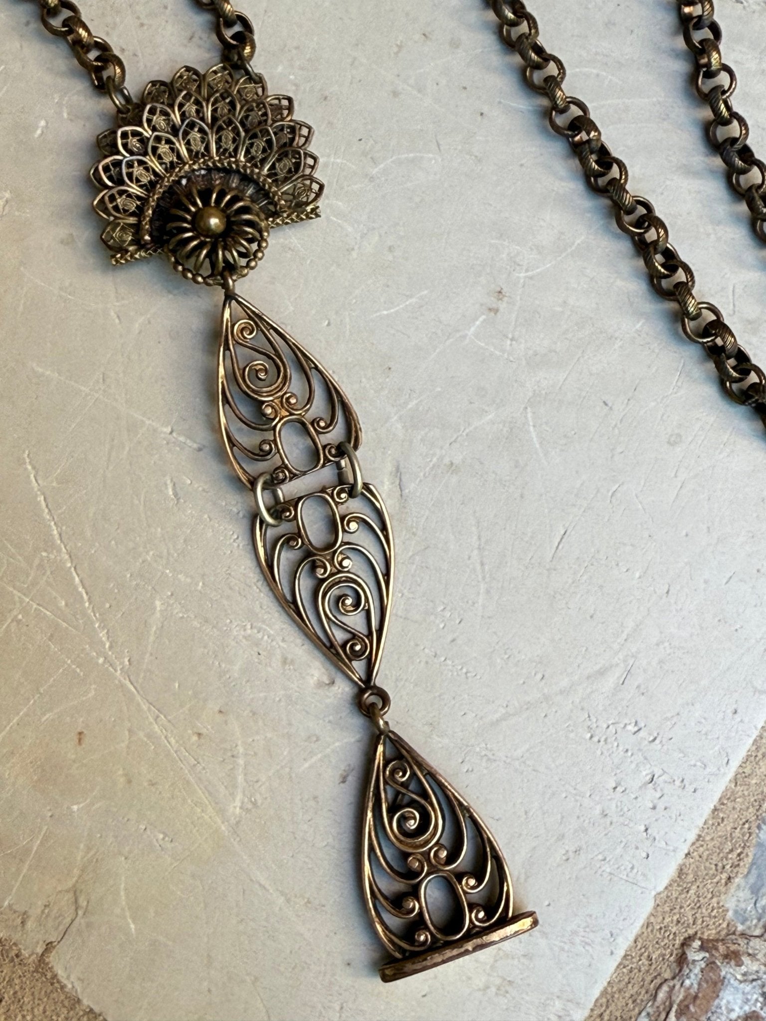 EKD Deco Watch Bob Necklace - Vintage Vault Boutique